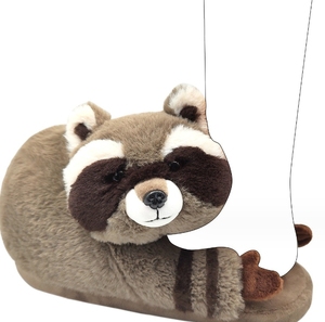 Zapatillas de algodón de <span class=keywords><strong>Panda</strong></span> Rojo mapache, cómodas Zapatillas de casa, zapatos de felpa bonitos para niña - Product Image 5