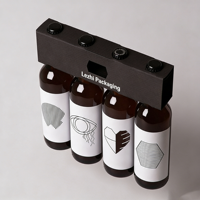 Karton Bierflaschenträger Box für 4 oder 6 Flaschen mit Individuellem Logo Wasserflaschenhalter