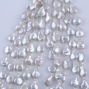 Perles d'eau douce naturelles en gros, 1,8-2,2 mm, petites perles blanches, perles semi-finies en vrac pour accessoires de bijoux DIY - Product Image 1