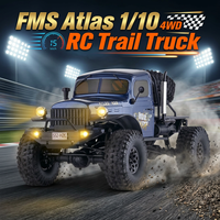 Camion tout-terrain RC FMS Atlas 1/10 4WD RTR 35T avec moteur 550, 2,4 GHz, 15 km/h, 2 vitesses, 40A, 340 mm, LED, 3S pour voiture RC tout-terrain