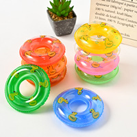 Canard gonflable coloré en PVC, mini bouée de bain pour bébé, produits de bain, jouet flottant pour piscine, anneau de flottaison pour enfants, garçons et filles, vente chaude
