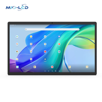 Tablette de réunion murale OEM personnalisée 15,6 pouces Android 14 Octa Core avec barre lumineuse LED pour entreprise et bureau