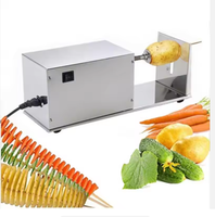Machines électriques automatiques pour la fabrication de chips / Machine à couper les pommes de terre en spirale / Coupe-pommes de terre commercial pour chips