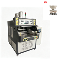 Machine de soudage à table coulissante automatique de qualité supérieure pour la soudure de sandales en cristal et de semelles supérieures de chaussures en PVC