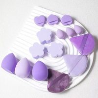 Ensemble d'éponges de maquillage mignonnes, ensemble de houppettes à poudre, éponge de maquillage en forme de Mickey, utilisation humide et sèche, mini houppettes de beauté