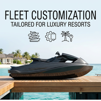 Jet ski électrique DDP, embarcation marine personnelle, bateau de karting Onyx, monoplace, accent cramoisi, yacht de villégiature, propulseur rapide