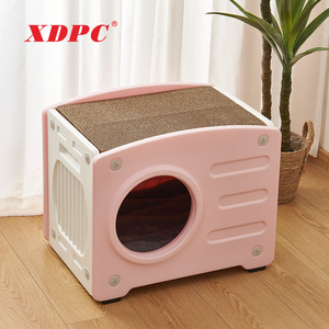 Plastik moda Pet kapalı rahat kedi Housel imalat toptan evcil hayvan kafesi - Product Image 3