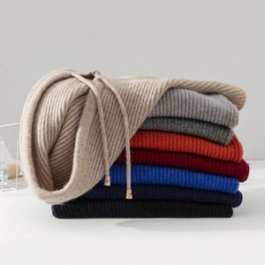 2025 Autumn Winter Unisex Balaclava Cap Scarf Wool Warm Pullover Knitted <b>Hat</b> - Product Image 2