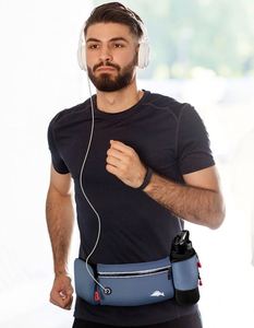 Échantillon Gratuit : Ceinture de Course avec Porte-Bouteille, Ceinture d'Hydratation pour Femmes et Hommes, Sac Banane de Marathon pour Coureurs - Product Image 4