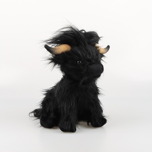 Hot Selling Soft Langhaarige Hochland kuh Kuscheltiere Plüschtiere Simuliertes schottisches Hochland kuh Tier Geschenk für Kinder - Product Image 5