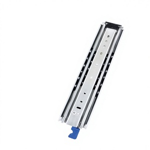 76mm Wide Heavy-Duty Industrial Load-Bearing Cold Rolled Steel <b>Slide</b> Rail Thickened Three-Section <b>Drawer</b> Guide Rail 200kg+ for - Product Image 5