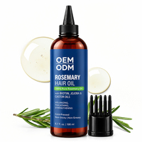 Huile capillaire végétale OEM DHT Blocker à la kératine, au romarin, à l'huile d'arbre à thé et à l'huile d'argan pour la croissance des cheveux, traitement anti-chute pour femmes