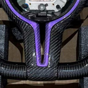 Volante de fibra de carbono morado para <span class=keywords><strong>BMW</strong></span> F30 F10 F80 E60 E90 E92 M3 M4 M5 M6 F01 F11 F20 F22 F31 E70 E71 F15 F16 F82 - Product Image 4