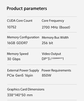 Hot GeForce RTX5080 16G Gaming Trio OC kartu grafis putih GDDR7 256bit 30 Gbps