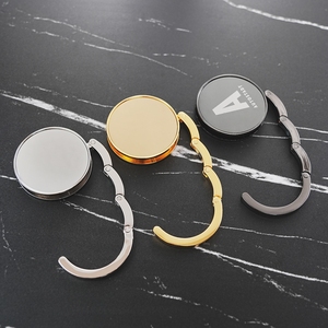 Vòng Hình Dạng Có Thể Gập Lại Kim Loại Túi Móc Áo Tùy Chỉnh Thiết Kế Ví Móc Trong Bạc Vàng Súng Kim Loại Màu Khắc Túi Xách Chủ - Product Image 1