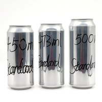 Canette en aluminium élégante de qualité alimentaire 12oz 250ml 330ml avec LOGO personnalisé pour emballage de boissons alcoolisées et jus de fruits