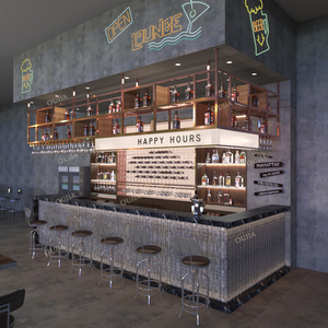 Comptoir de restaurant de luxe Design Café Intérieur Déco <span class=keywords><strong>Pub</strong></span> Bar Comptoir Lounge Bar Mobilier de restaurant - Product Image 3