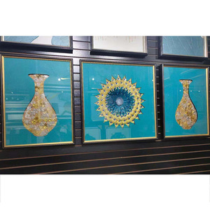 Accessoires de peinture décorative, feuille plaquée or découpée au laser en acier inoxydable, design traditionnel pour l'art et les illustrations - Product Image 3