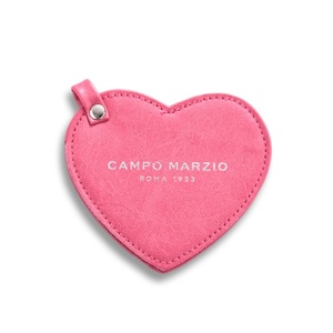 Women Design Heart Shape Pink PU Leather Rolling <b>Compact</b> Makeup Pocket Double Side <b>Mirror</b> - Product Image 2