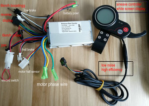 LH100 <span class=keywords><strong>DISPLAY</strong></span> colorato con cambio ad acceleratore e 6 MOSFET <span class=keywords><strong>CONTROLLER</strong></span> 24 v36v48v60v250w 350W per bici elettrica SCOOTER parte - Product Image 4