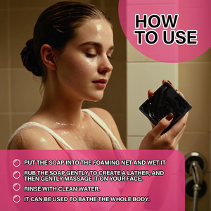 Nouveau Savon <span class=keywords><strong>Visage</strong></span> Nettoyant en Profondeur Éclaircissant Anti-Taches et Resserre les Pores à la Nicotinamide et à l'Acide Kojique, Savon à la Niacinamide - Product Image 5