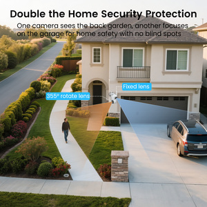 10.1-inch <span class=keywords><strong>Home</strong></span> Hệ thống an ninh 4MP ống kính kép CCTV Camera đầy đủ màu sắc tầm nhìn ban đêm PTZ camera ngoài trời HDD lưu trữ dữ liệu CMOS cảm biến - Product Image 2