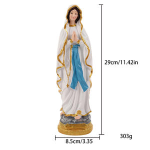 Cross-Border Yesus dan Maria patung tangan bergesper doa natal ornamen meja kerajinan Resin untuk dekorasi rumah - Product Image 4
