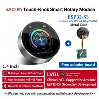 ESP32 S3 Écran circulaire AMOLED de 1,4 pouce 466*466 avec bouton rotatif intelligent et écran tactile pour la maison intelligente