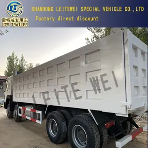 Sinotruk HOWO 6 x4 10wheeler cargo box 20cbm chassis capacità 375HP 12 r22.5 pneumatico nuovo dumper in vendita