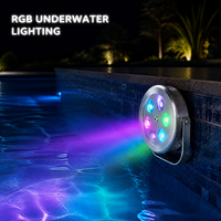 Lumière LED RGB submersible à intensité variable IP68 en acier inoxydable 304, contrôle DMX512, pour fontaine et piscine, CRI80
