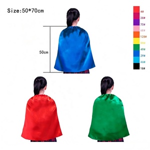 Capa de Superhéroe Roja para Niños con Logotipo Personalizado al por Mayor, Capa de Cosplay Unisex para Niños, Disfraz para Fiestas de Cumpleaños y Halloween - Product Image 3