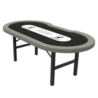 Zienyh — Table de Poker pliable en forme de H, 240cm, prix d'usine, Texas Holden, avec jambes pliantes