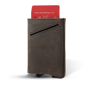 Dropshipping Custom Logo Minimalist Slim Smart <b>Wallet</b> <b>RFID</b> Safe Original Leather Pop up Credit Card Holder <b>Wallet</b> <b>for</b> <b>Men</b> - Product Image 1