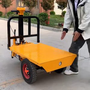 Ev ve şantiye kullanımı için platformlu elektrikli üç tekerlekli düz yataklı el arabası doğrudan fabrikadan - Product Image 2