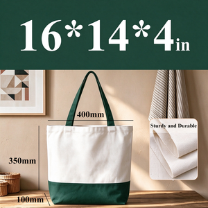 Bolsa de Mano de Lona de Algodón Ecológica Personalizada de Lujo para Mujer, Bolsos de Playa Resistentes con Asas de Cuerda, Logotipo Personalizado Imprimible, a la Moda - Product Image 3