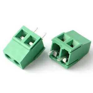 Terminal de tornillo vertical 10A 150V, bloque pcb, 2 pines, 5,08mm, terminal de tornillo pcb