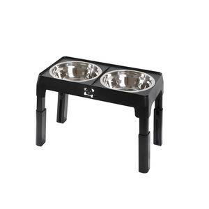 2026 Atacado Comedouro para Cães 2 em 1 Elevado Ajustável com Tigelas de Aço Inoxidável - Product Image 1