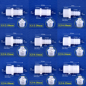 ZDVseal G1/2インチ男性ねじ付きホースコネクタ4mm 6mm 8mm有刺パイプ継手射出切断システム用 - Product Image 3