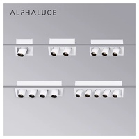 Projecteur LED architectural orientable COB rétractable 3D à montage en surface, anti-éblouissement, 120 V, 100 pieds