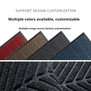 Độc quyền mới hiện đại Thiết kế thương mại lối vào thảm tùy chỉnh in cửa trước mat với logo có thể giặt sàn mat - Product Image 4