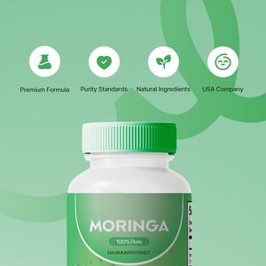 Capsules de feuilles de Moringa pour adultes, très vendues, améliorent l'immunité, capsules de feuilles de Moringa pures, compléments amincissants - Product Image 3