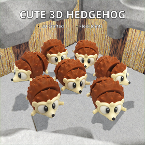 Adorable Ornement Hérisson en Plastique Imprimé en 3D, Décoration de Bureau Mignonne, Animal Articulé, Catégorie de Produit : Animaux, Dinosaures - Product Image 2