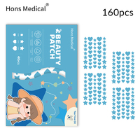 Patchs Hydrocolloïdes Anti-Boutons 40 Pièces Transparents Invisibles Autocollants Traitement Acné Imperméables pour le Visage Pack Économique en Gros