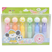 Lot de 6 surligneurs en forme de ballon de football, mignons, avec tête de figurine sportive, mini marqueurs pour enfants, vente en gros