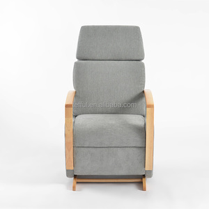 Silla Mecedora Gris para Bebés, con Cojín, para Lactancia Materna - Product Image 6