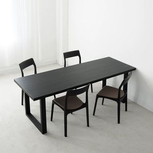 Mesa de Comedor Rectangular de Madera Maciza, Estable, para Uso de Adultos, Muebles para Dormitorio - Product Image 1