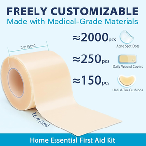 ハイドロコロイドロールにきびパッチボディワウンドケア用-個人パック3年の寿命 - Product Image 3