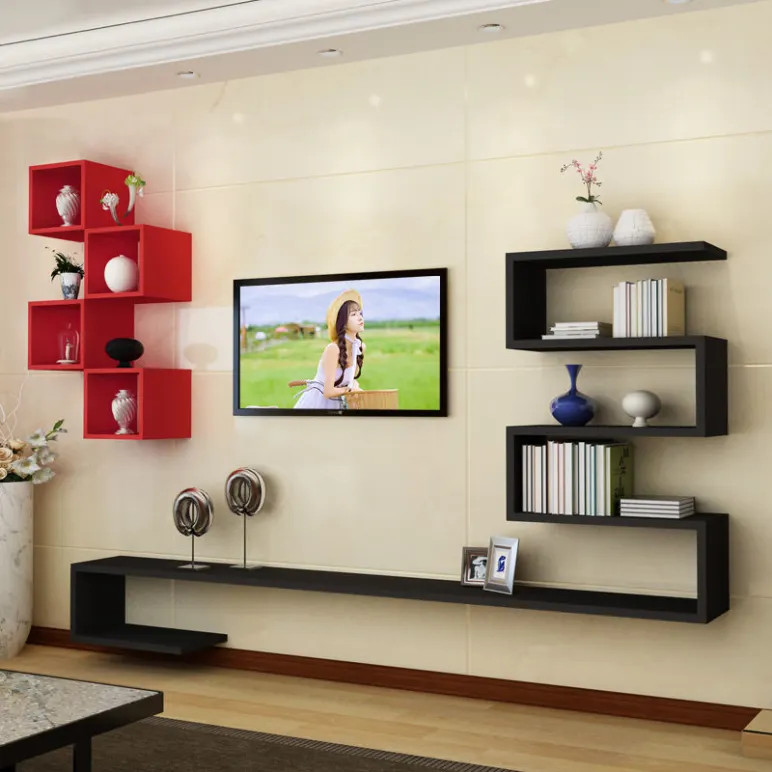 Suporte de televisão, deco, móveis, sala de estar, parede moderna, flutuante, prateleira de armário de tv para casa