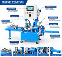 Machine de découpe de tubes multi-matériaux sans éclats, coupe-tubes semi-automatique sans bavures pour acier inoxydable, aluminium, cuivre