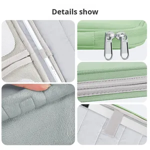 Sac de rangement portable en nylon pour <span class=keywords><strong>tablette</strong></span> 11 pouces 13 pouces, sac de transport pour iPad, étui de voyage - Product Image 4